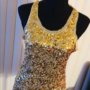 Beautiful Gold Dress Top